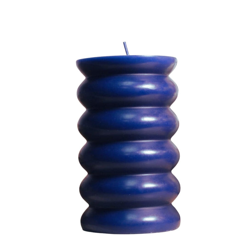 Thoughtfol Candles Thoughtfol's Serenity Pillar: The Unscented Symphony - Navy Blue