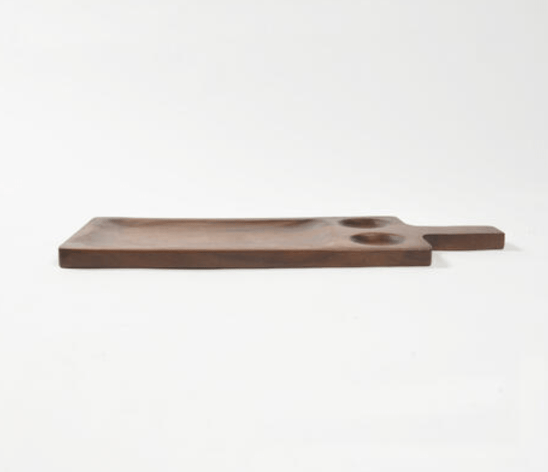 Thoughtfol Serving Board Handcrafted Sophistication: Wooden Chip & Dip Platter