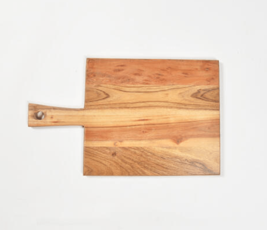 Thoughtfol Serving Board Rustic Elegance: Exquisite Natural Wooden Paddle Cheese Board - Inspire Culinary Delights