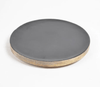 Thoughtfol Serving Board Timeless Sophistication: Matte Noir Enamelled Wooden Platter